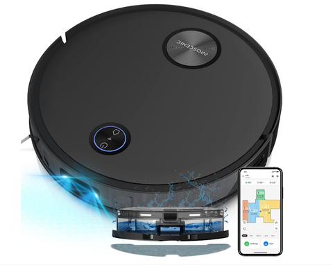 Robot Aspirateur Proscenic V10 - 3000Pa, 2600mAh, 120min Autonomie, Navigation LiDAR