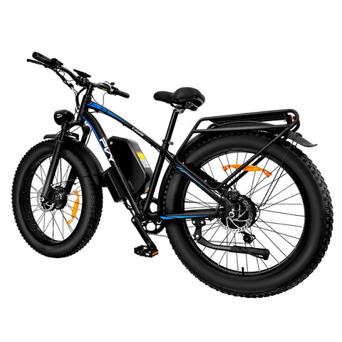 Vélo électrique PVY MAX26 FT - Moteur 250W*2 Batteries 48V30AH Pneus de 26 Pouces Freins à Disques Hydrauliques - Noir
