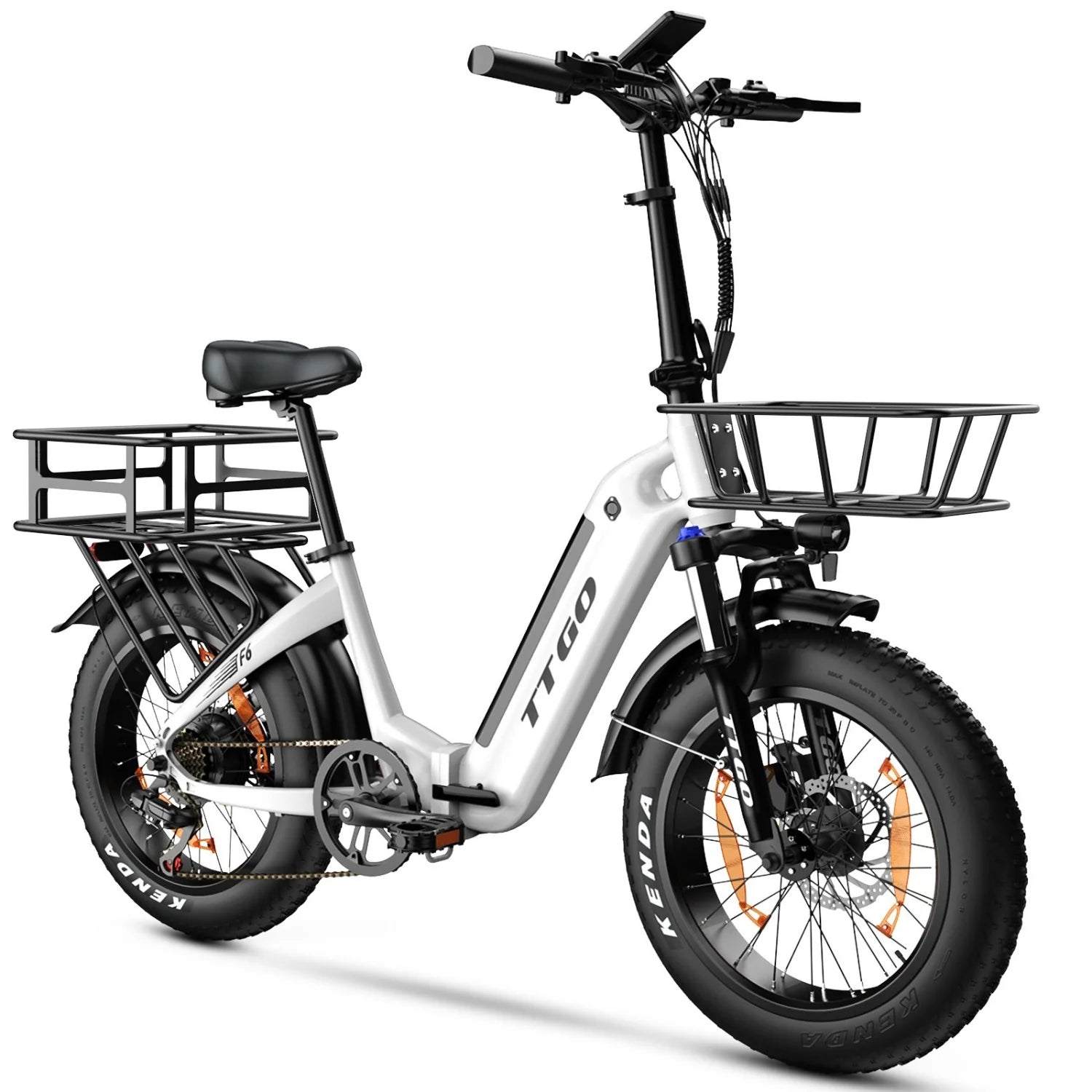 Panier Avant TTGO F6 E-Bike - 350x310x190mm 2.88KG - Noir