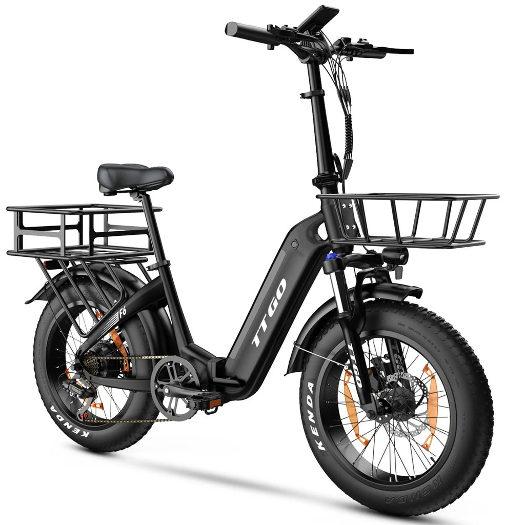 Panier Avant TTGO F6 E-Bike - 350x310x190mm 2.88KG - Noir