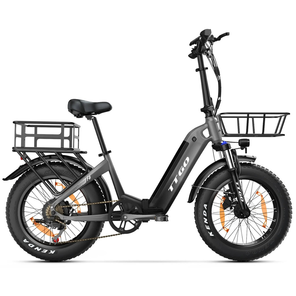 Panier Arrière TTGO F6 E-Bike - 470*350*190mm 3.48KG - Noir
