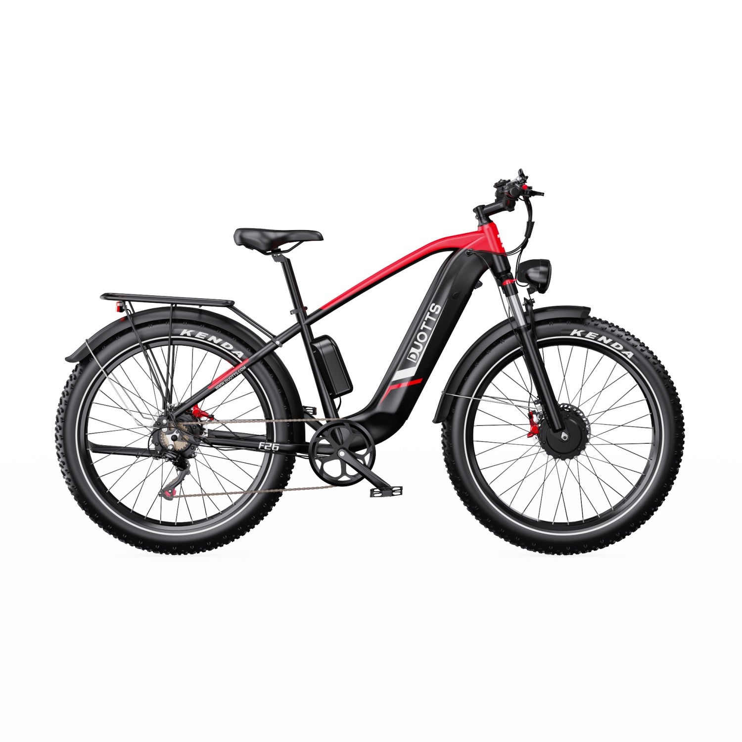 Duotts F26 Vélo Électrique - Moteurs 750W*2 Batterie 48V 20Ah Non Pliable - Noir et rouge