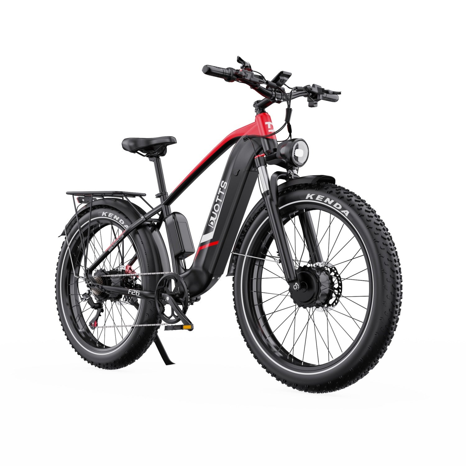 Duotts F26 Vélo Électrique - Moteurs 750W*2 Batterie 48V 20Ah Non Pliable - Noir et rouge