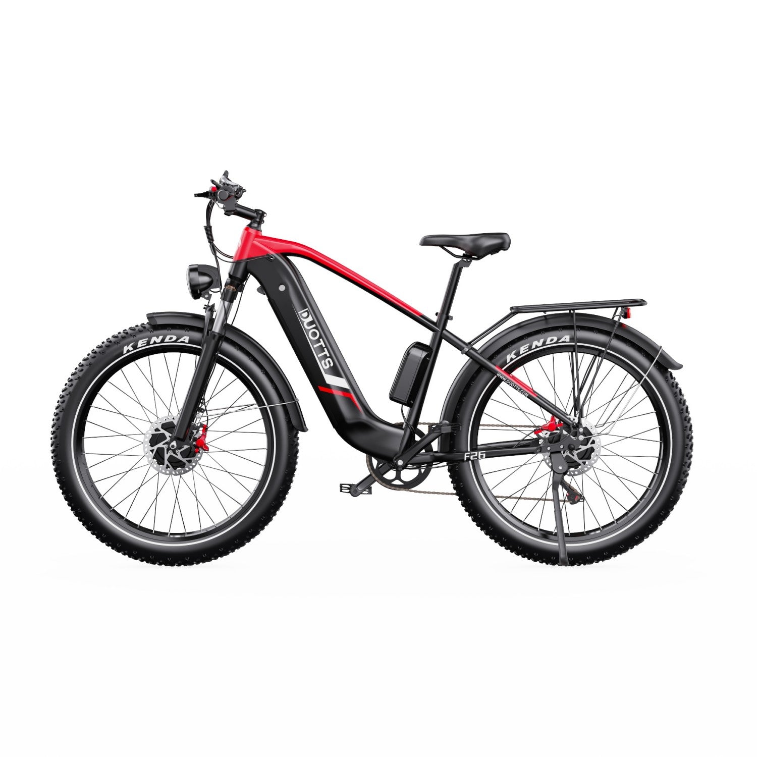 Duotts F26 Vélo Électrique - Moteurs 750W*2 Batterie 48V 20Ah Non Pliable - Noir et rouge