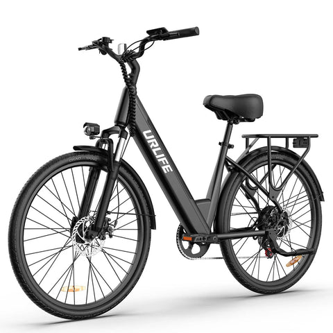 Vélo électrique URLIFE E26 - Moteur 250W Batterie 36V 13Ah Pneus De 26 Pouces  Freins à Disque - Noir