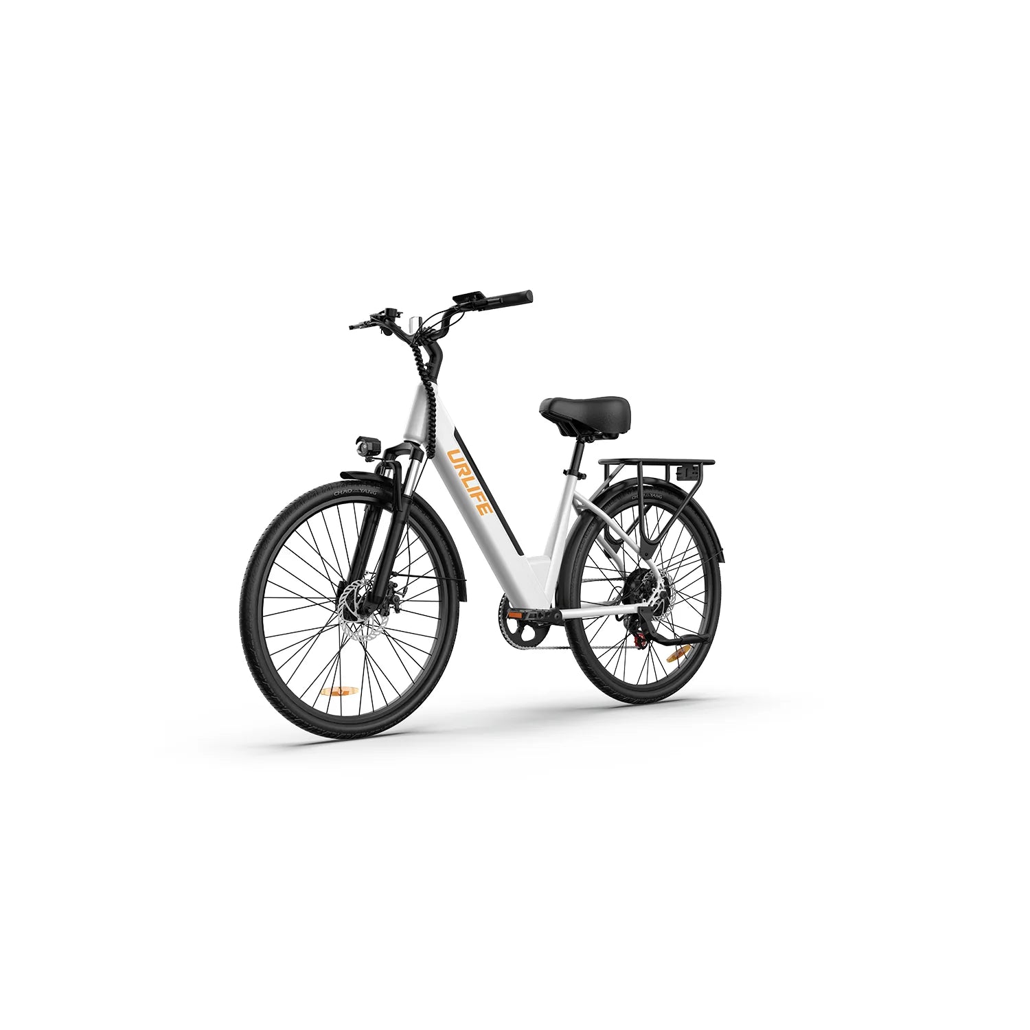 Vélo électrique URLIFE E26 - Moteur 250W Batterie 36V 13Ah Pneus De 26 Pouces  Freins à Disque -Blanc