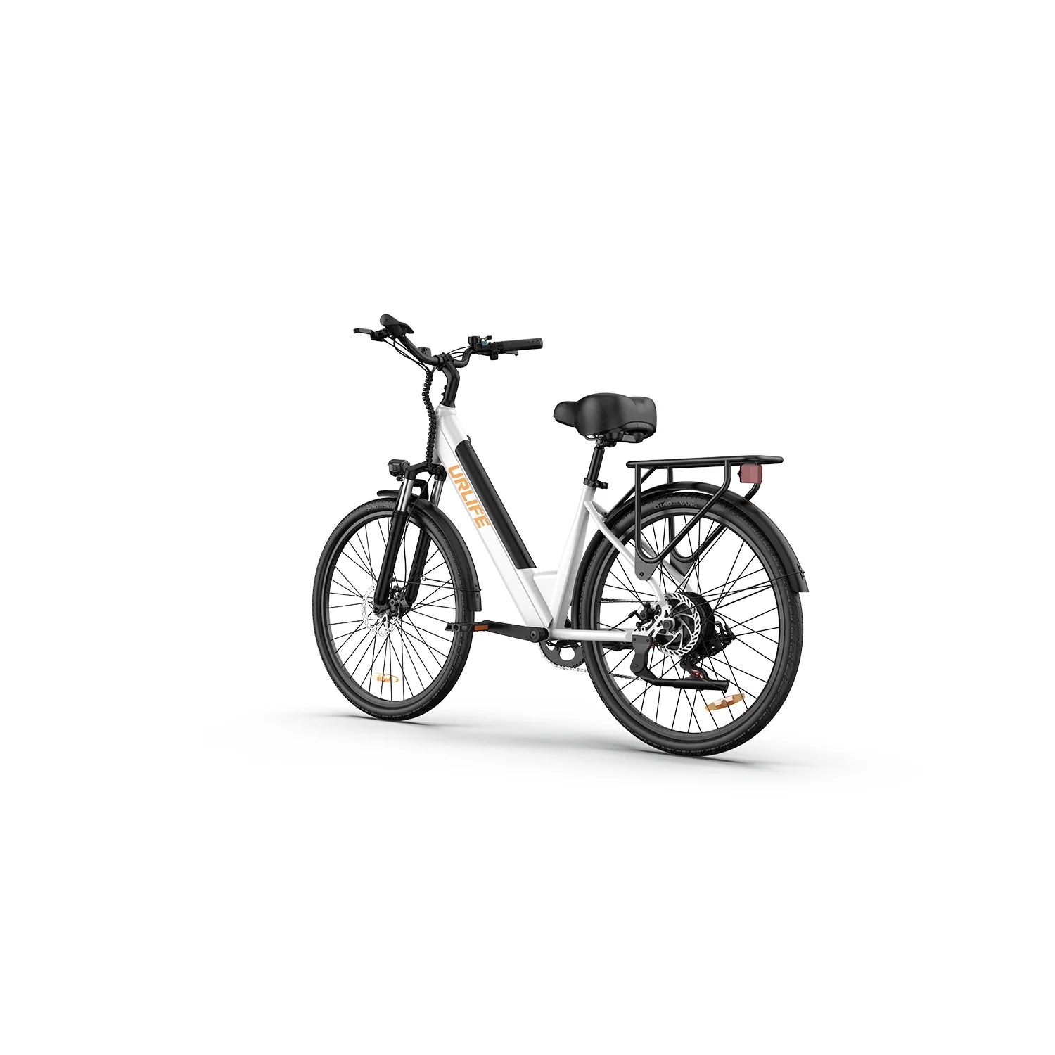 Vélo électrique URLIFE E26 - Moteur 250W Batterie 36V 13Ah Pneus De 26 Pouces  Freins à Disque -Blanc