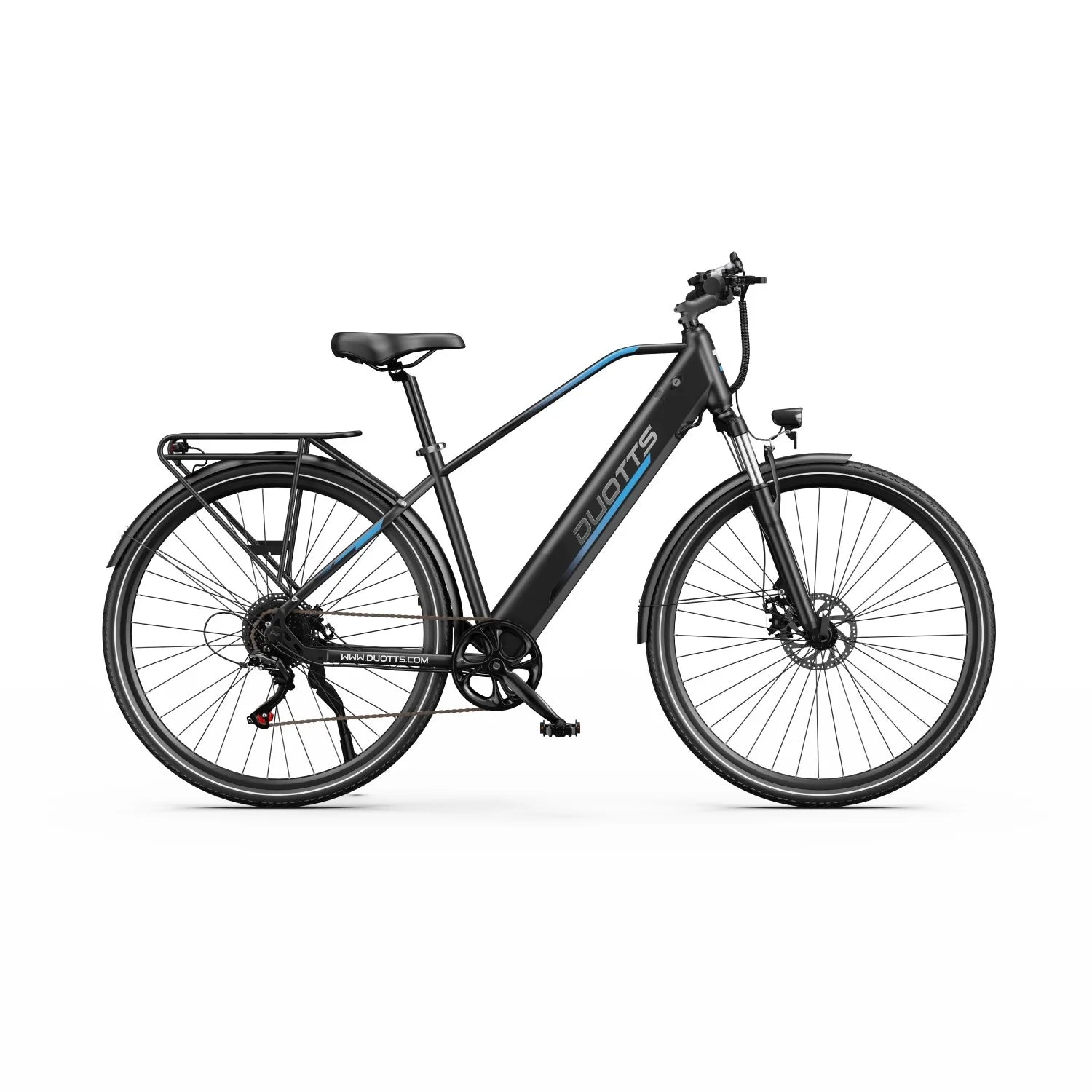 Vélo Électrique Duotts C29 Lite - Moteur 250W Batterie 36V13AH 27.5 Pouces Frein à Disque - Bleu Noir