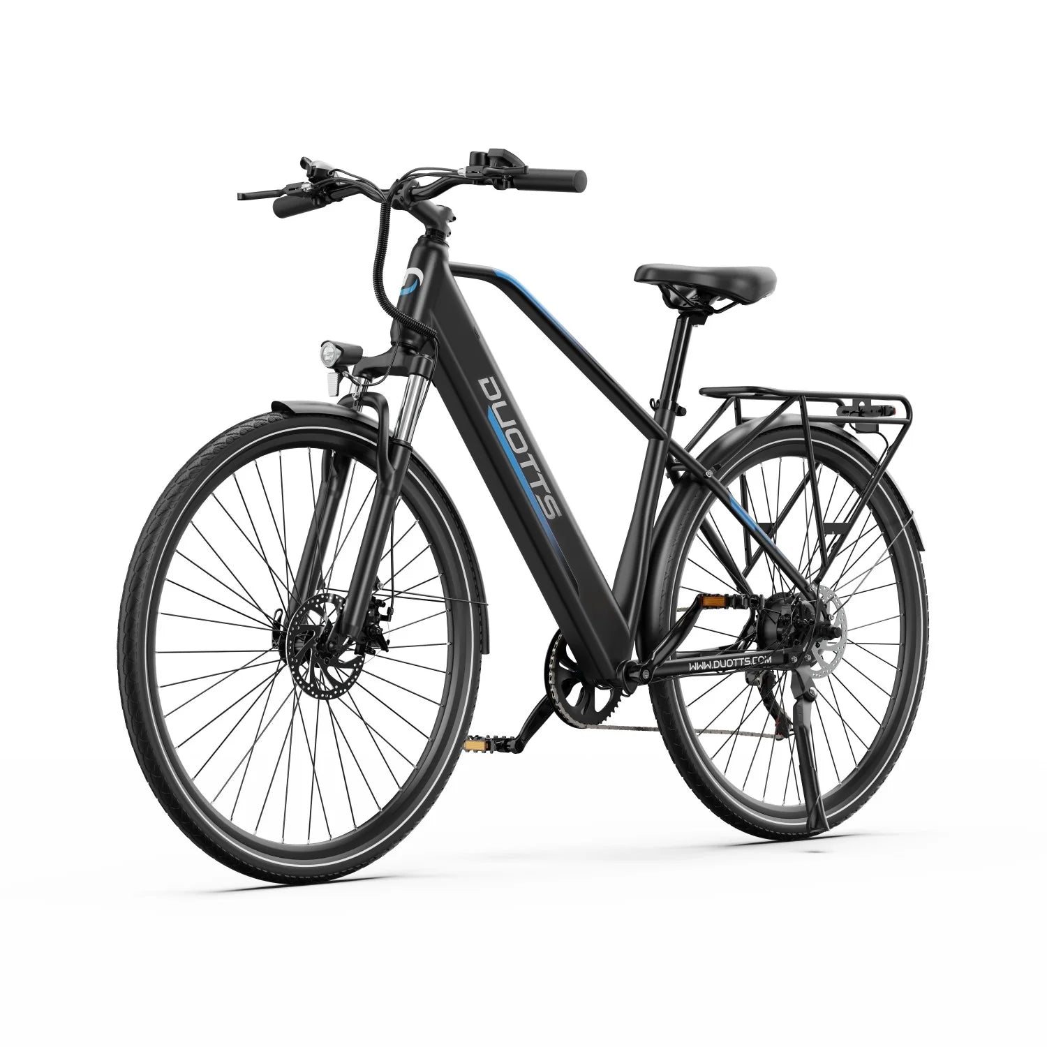 Vélo Électrique Duotts C29 Lite - Moteur 250W Batterie 36V13AH 27.5 Pouces Frein à Disque - Bleu Noir