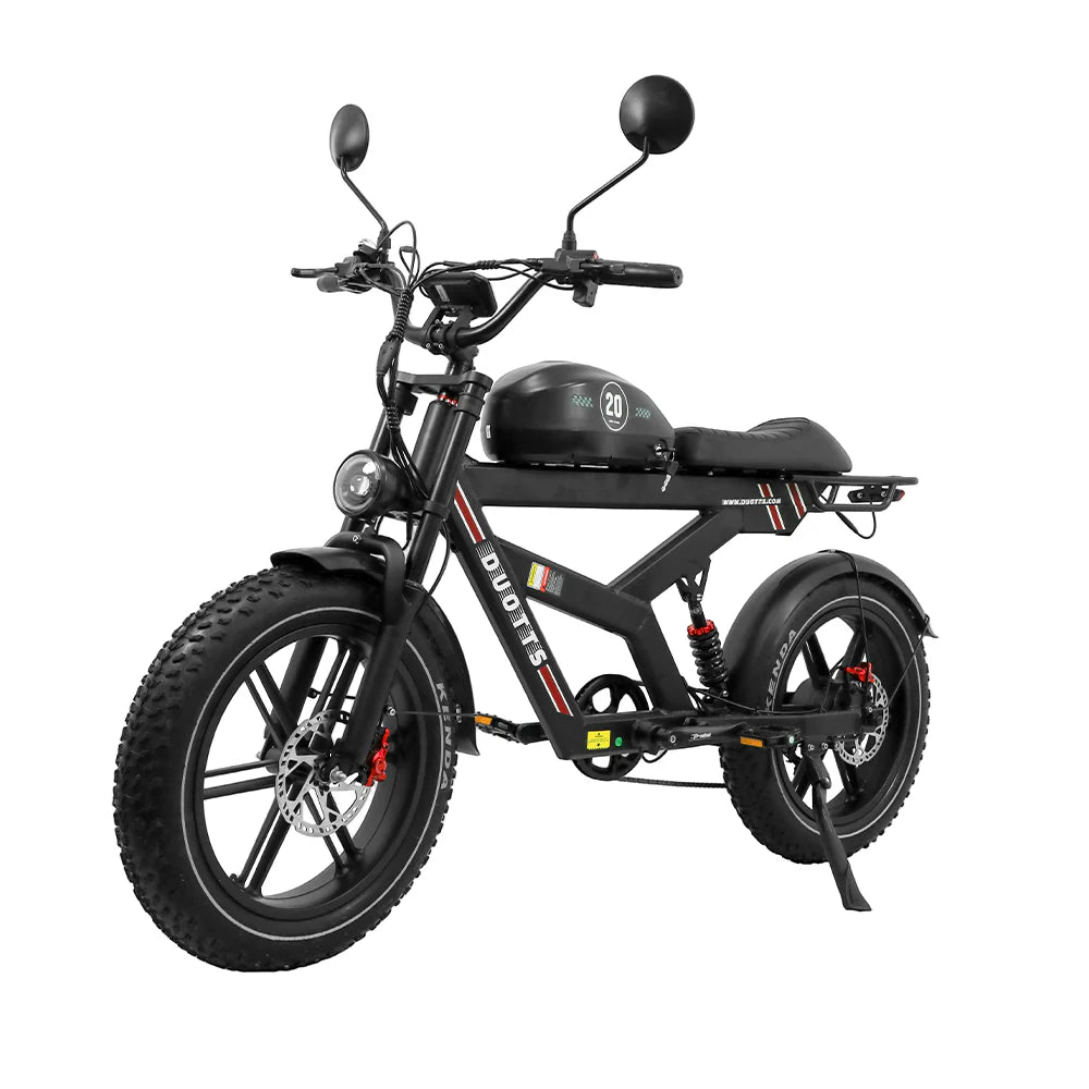 DUOTTS F20 Vélo Électrique - Moteur 750W Batterie 52V 27AH avec Freins à Disque Hydrauliques - Noir