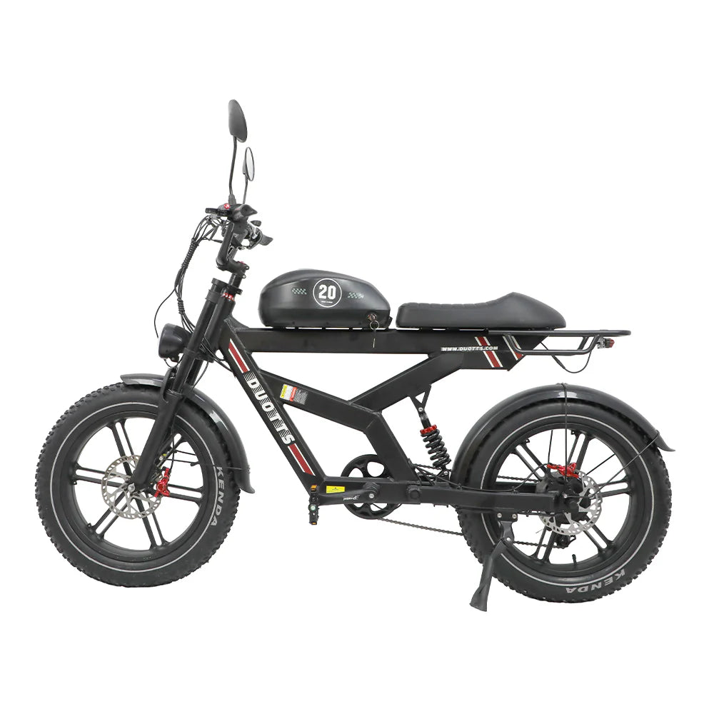 DUOTTS F20 Vélo Électrique - Moteur 750W Batterie 52V 27AH avec Freins à Disque Hydrauliques - Noir