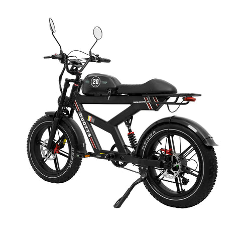 DUOTTS F20 Vélo Électrique - Moteur 750W Batterie 52V 27AH avec Freins à Disque Hydrauliques - Noir