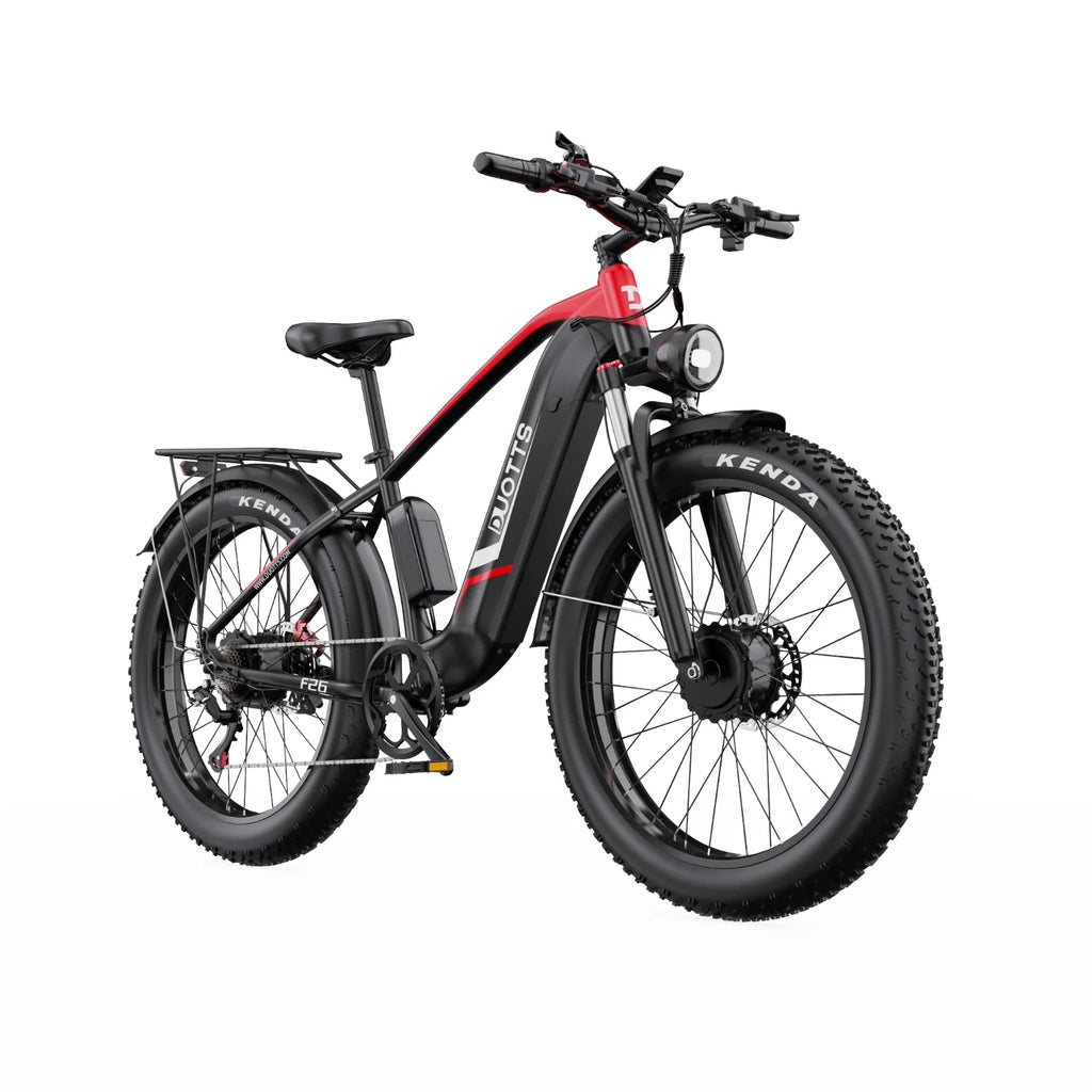 Duotts F26 Vélo Électrique - Moteurs 750W*2 Batterie 48V 20Ah Non Pliable - Noir et rouge