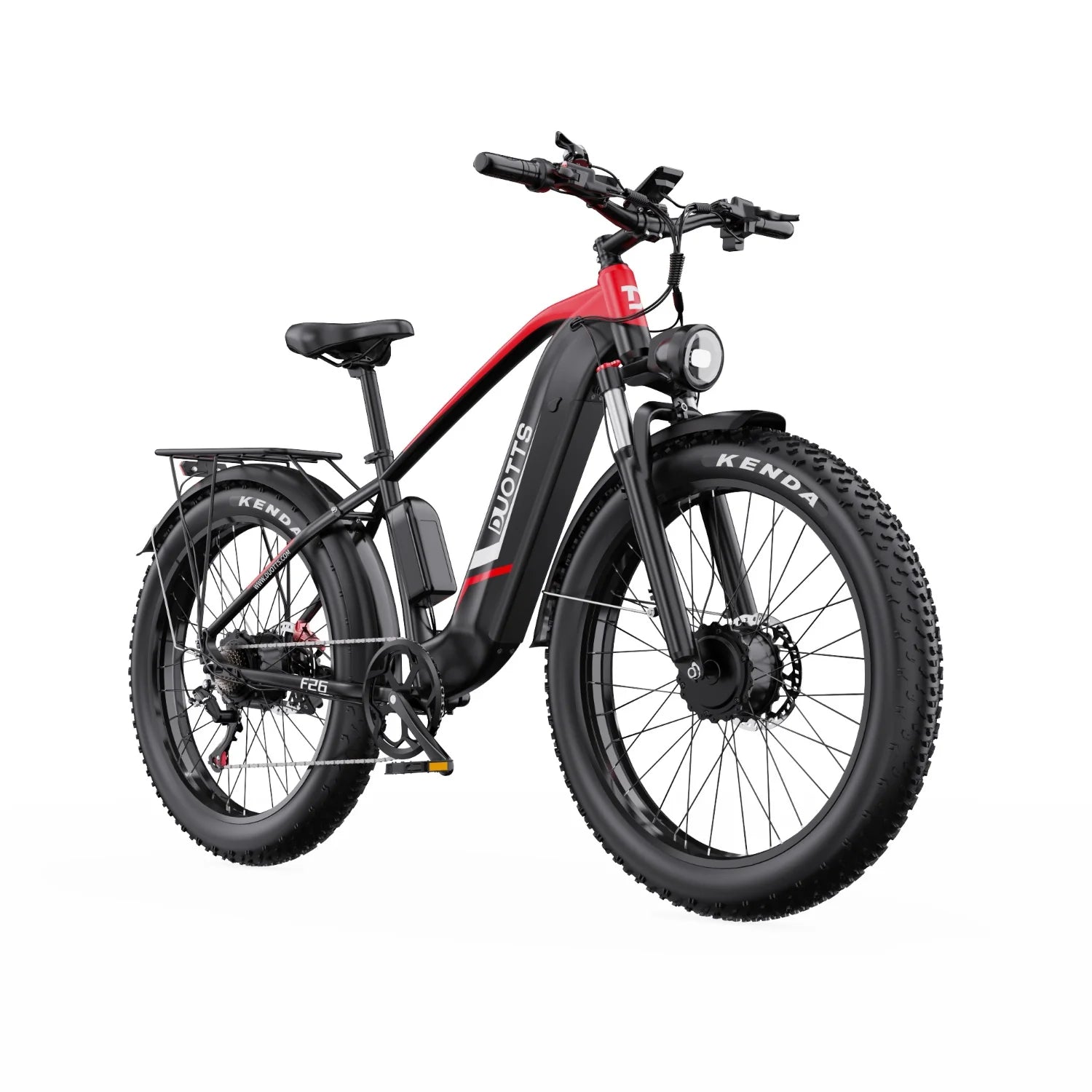 Duotts F26 Vélo Électrique - Moteurs 750W*2 Batterie 48V 20Ah Non Pliable - Noir et rouge