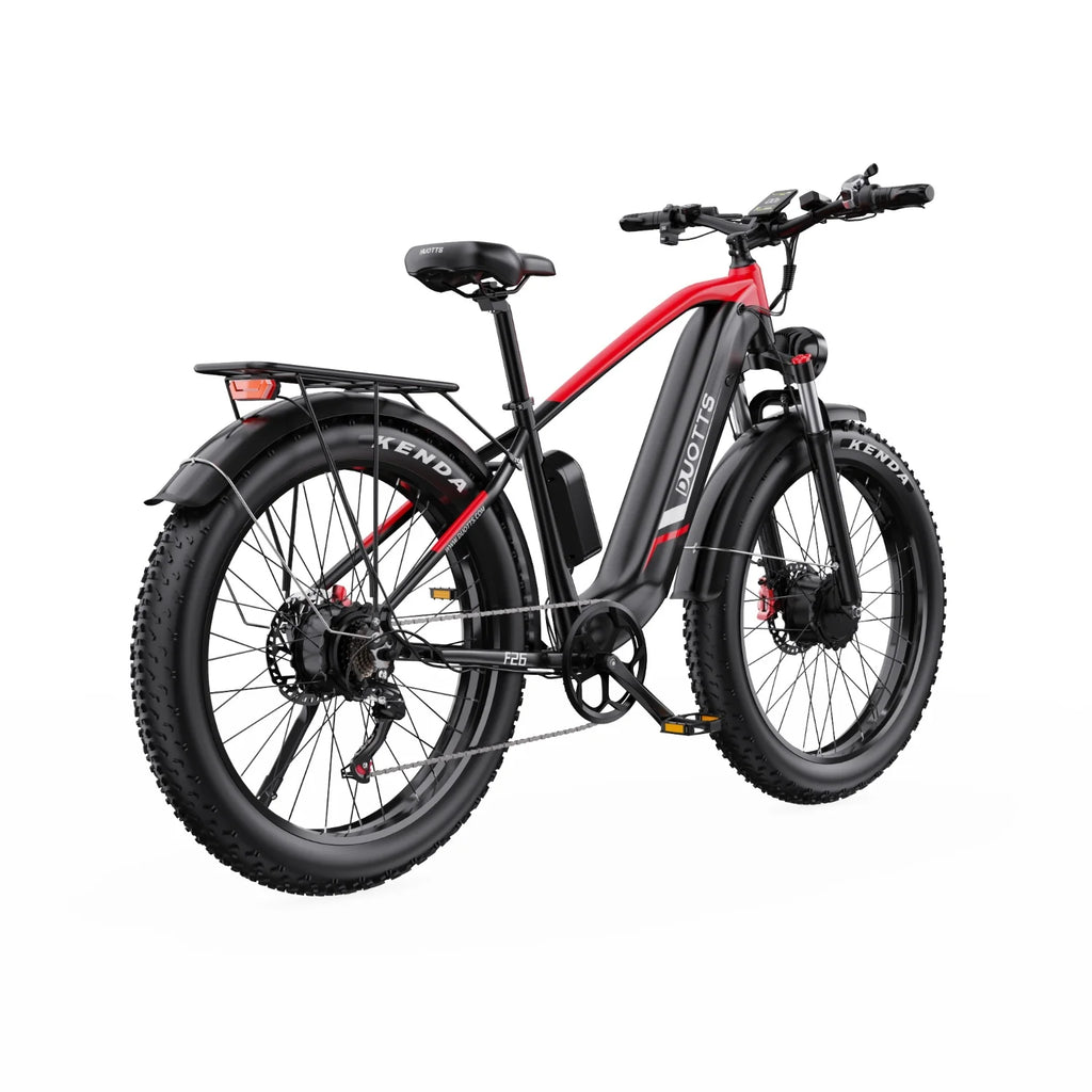 Duotts F26 Vélo Électrique - Moteurs 750W*2 Batterie 48V 20Ah Non Pliable - Noir et rouge