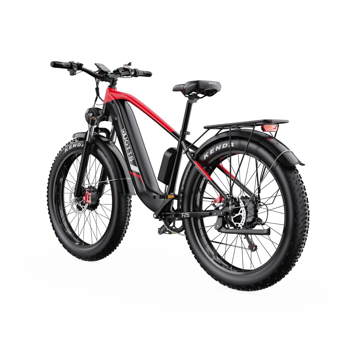 Duotts F26 Vélo Électrique - Moteurs 750W*2 Batterie 48V 20Ah Non Pliable - Noir et rouge