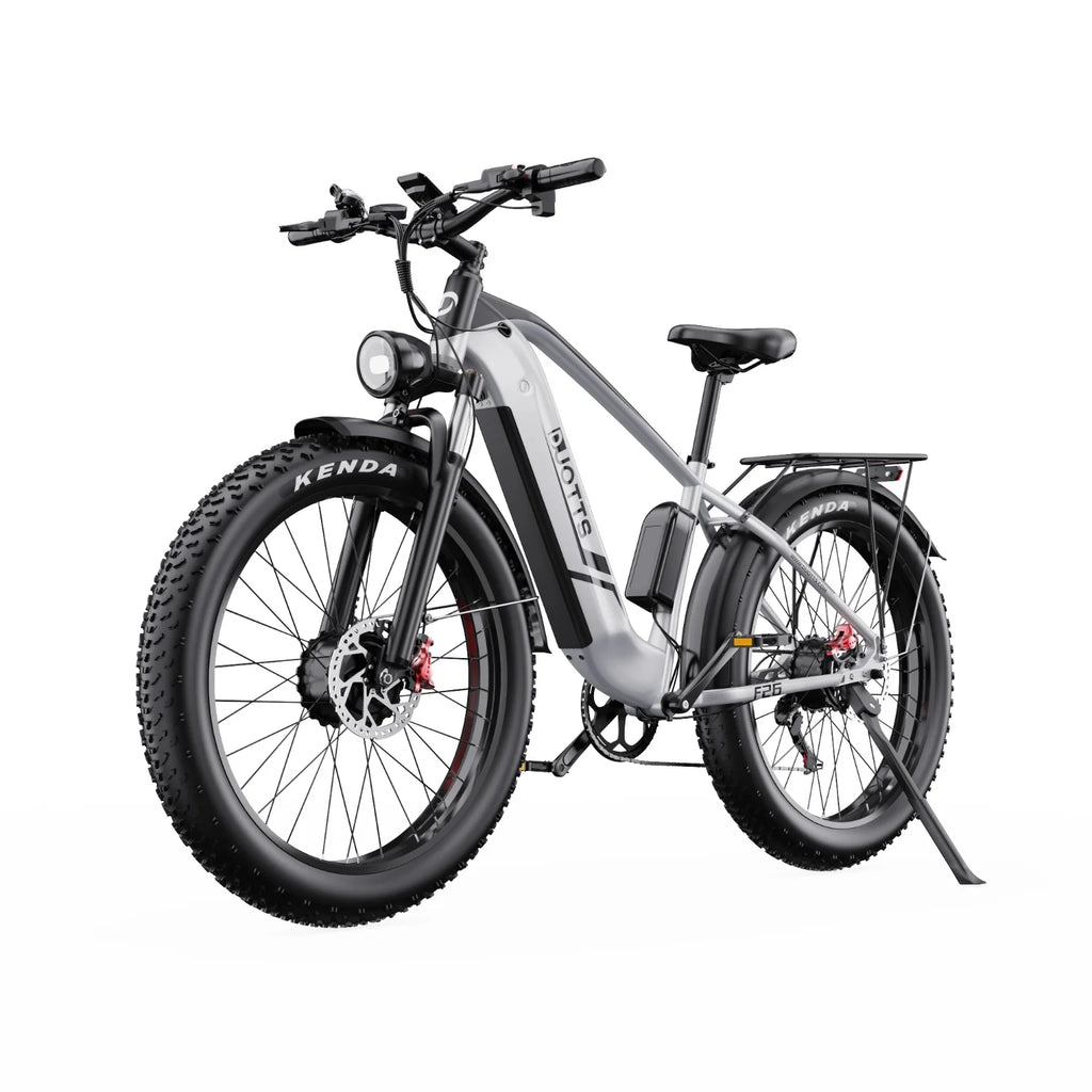 Duotts F26 Vélo Électrique - Moteurs 750W*2 Batterie 48V 20Ah Non pliable - Blanc argenté