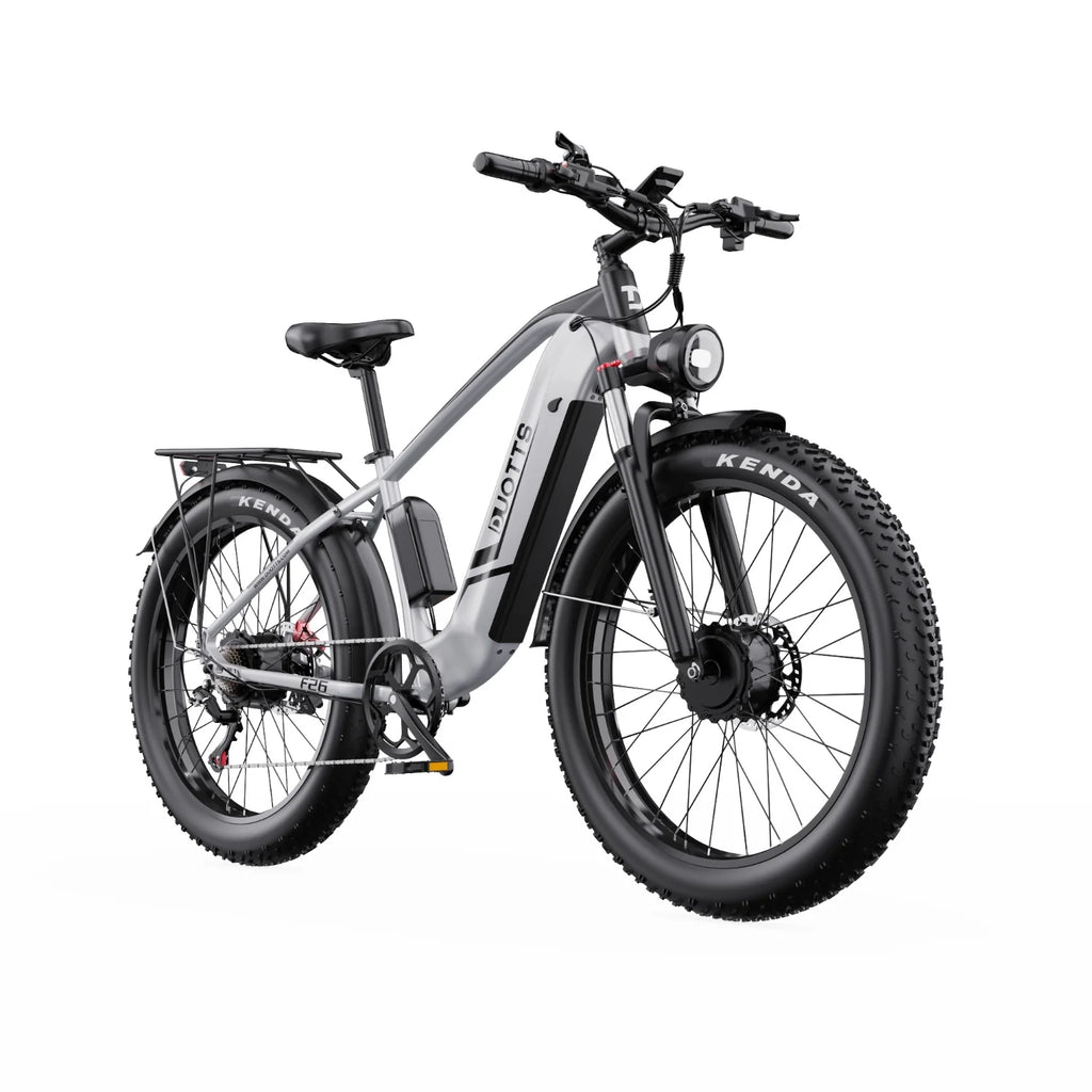 Duotts F26 Vélo Électrique - Moteurs 750W*2 Batterie 48V 20Ah Non pliable - Blanc argenté