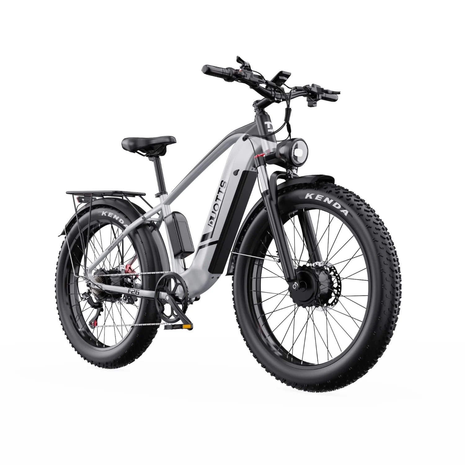 Duotts F26 Vélo Électrique - Moteurs 750W*2 Batterie 48V 20Ah Non pliable - Blanc argenté