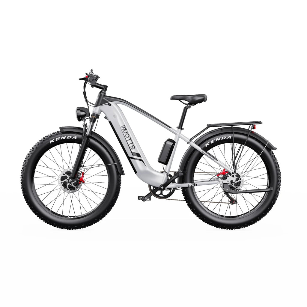 Duotts F26 Vélo Électrique - Moteurs 750W*2 Batterie 48V 20Ah Non pliable - Blanc argenté