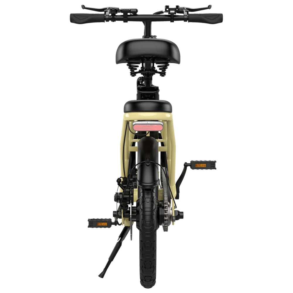 ESKUTE D100 Vélo Électrique - Moteur 250W Batterie 36V 13Ah  Roues 16 Pouces Frein à Disque Mécanique - Blanc Cassé