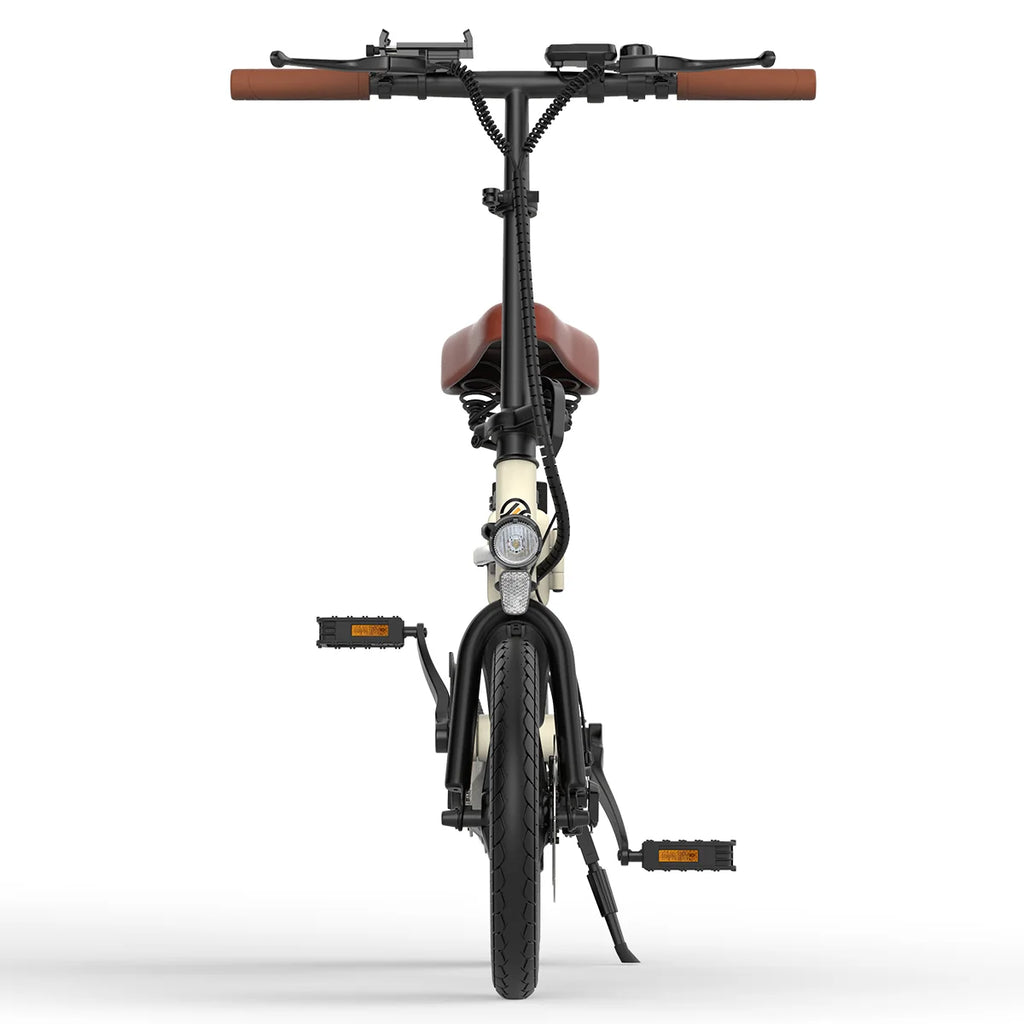 Vélo électrique ESKUTE F200 - 250W Batterie 36V 7.8AH pneus 14 Pouces Freins à Disque Mécaniques - Beige