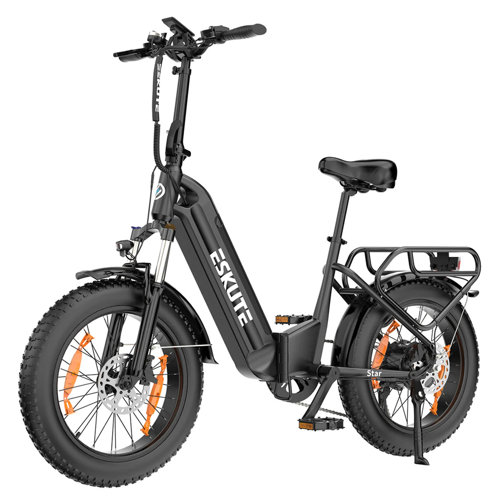 Vélo électrique ESKUTE Star - Moteur 250W Batterie 36V25AH Pneus 20 Pouces Freins Hydrauliques - Noir