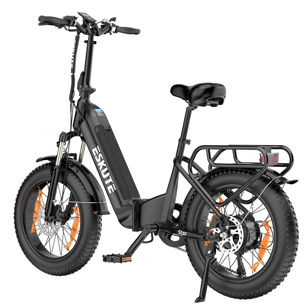 Vélo électrique ESKUTE Star - Moteur 250W Batterie 36V25AH Pneus 20 Pouces Freins Hydrauliques - Noir