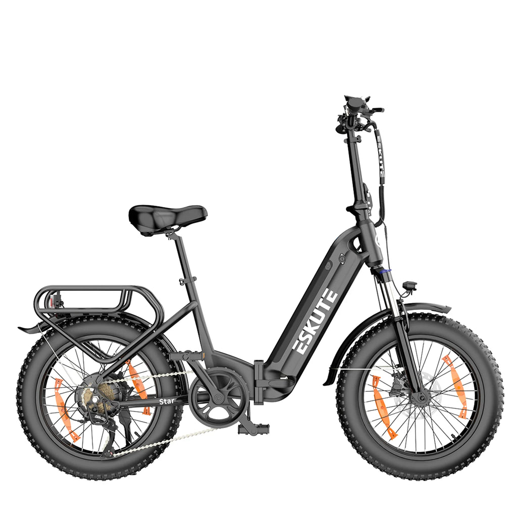 Vélo électrique ESKUTE Star - Moteur 250W Batterie 36V25AH Pneus 20 Pouces Freins Hydrauliques - Noir