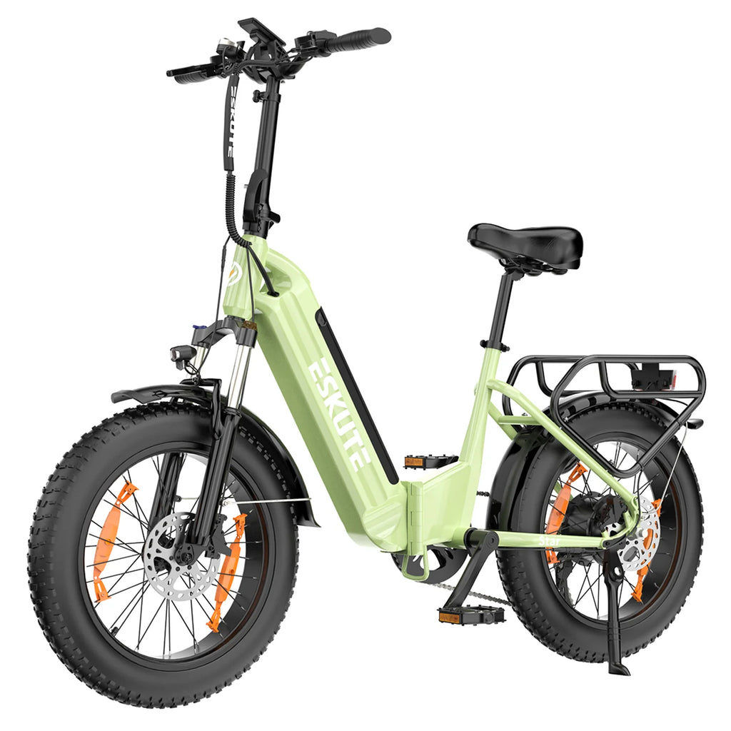 Vélo électrique ESKUTE Star - Moteur 250W Batterie 36V25AH Pneus 20 Pouces Freins Hydrauliques - Vert