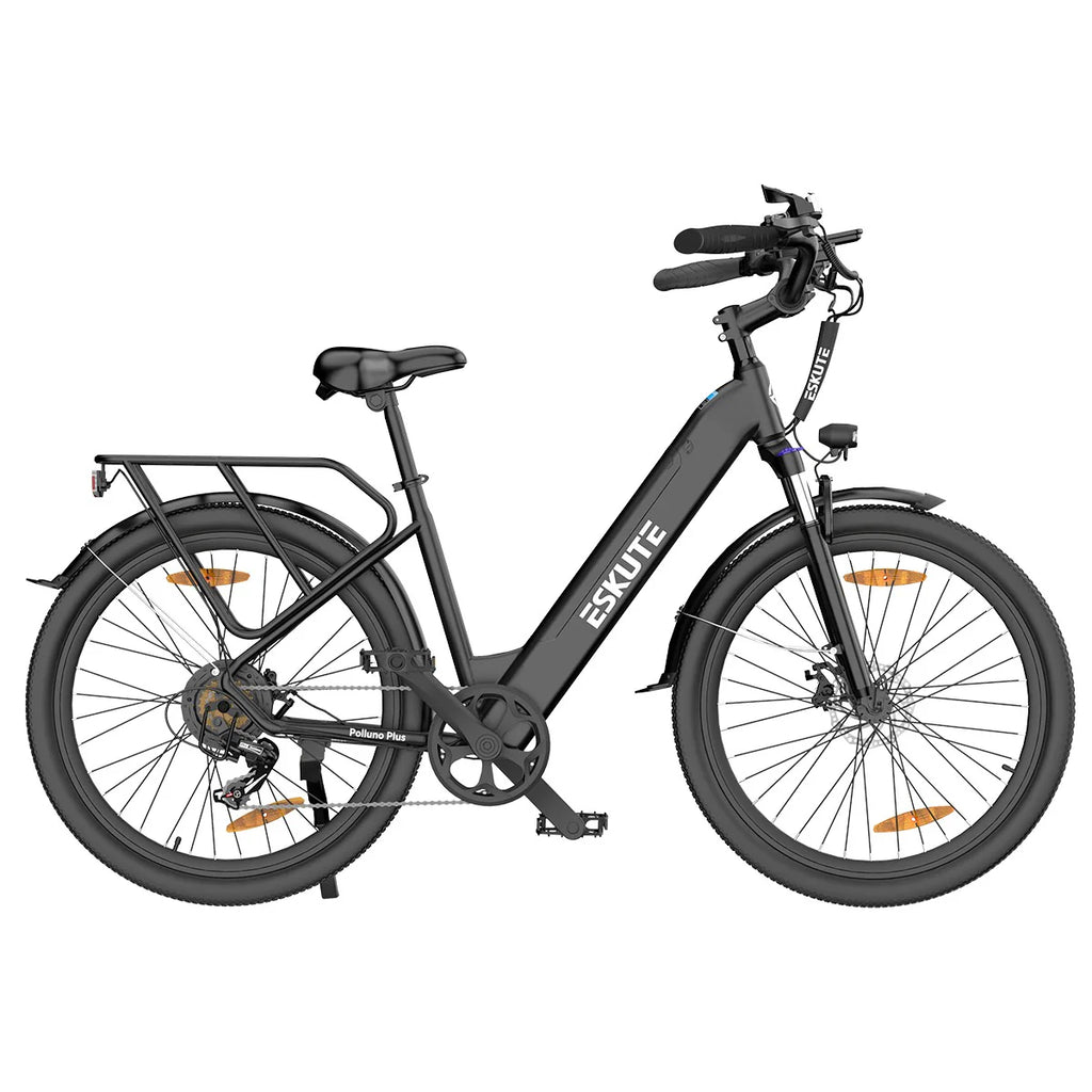 Vélo électrique ESKUTE Polluno Plus 26INCH - Moteur 250W Batterie 36V20AH Pneus 26 Pouces Freins à Disque Mécaniques - Noir