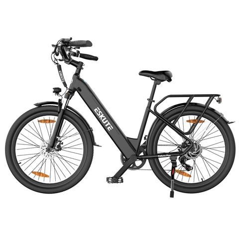 Vélo électrique ESKUTE Polluno Plus 26INCH - Moteur 250W Batterie 36V20AH Pneus 26 Pouces Freins à Disque Mécaniques - Noir