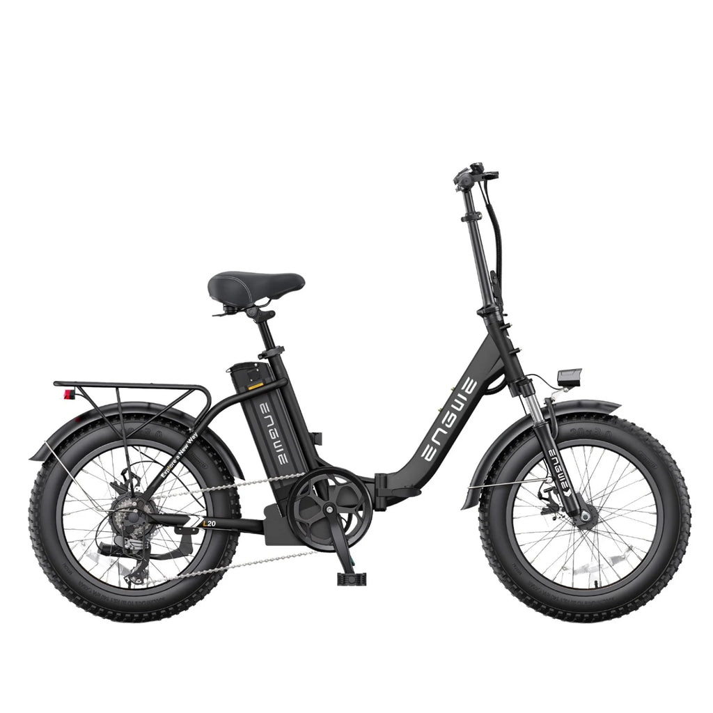 Vélo Électrique ENGWE L20 2.0 - Moteur 750W Batterie 52V13AH Pneus De 20 Pouces Freins à Disque - Noir