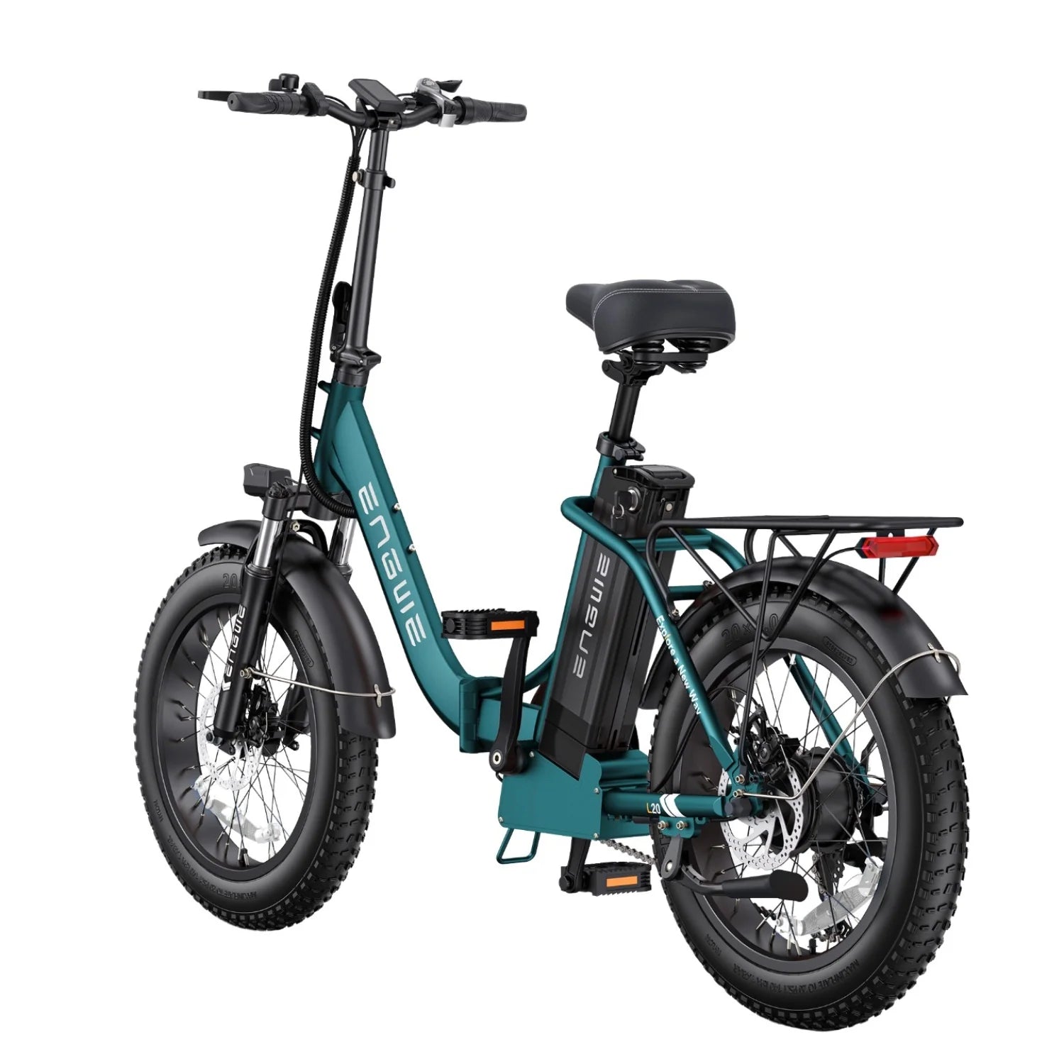 Vélo Électrique ENGWE L20 2.0 - Moteur 750W Batterie 52V13AH Pneus De 20 Pouces Freins à Disque - Vert