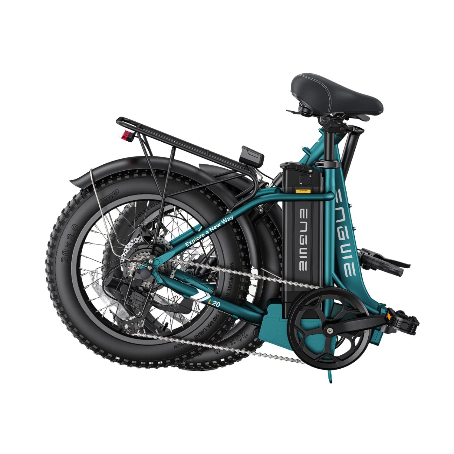 Vélo Électrique ENGWE L20 2.0 - Moteur 750W Batterie 52V13AH Pneus De 20 Pouces Freins à Disque - Vert