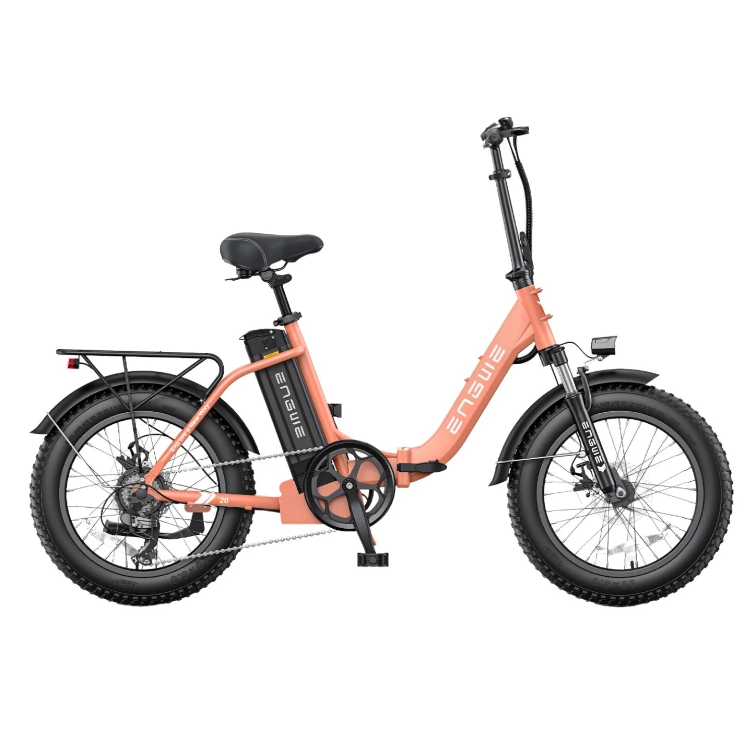 Vélo Électrique ENGWE L20 2.0 - Moteur 750W Batterie 52V13AH Pneus De 20 Pouces Freins à Disque - Rose