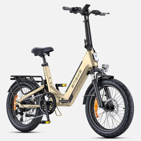 Vélo Électrique ENGWE L20 3.0 Boost - Moteur 250W Batterie 48V13.5Ah Pneus De 20 Pouces TÜV Certifié Freins à Disque Hydrauliques - Or