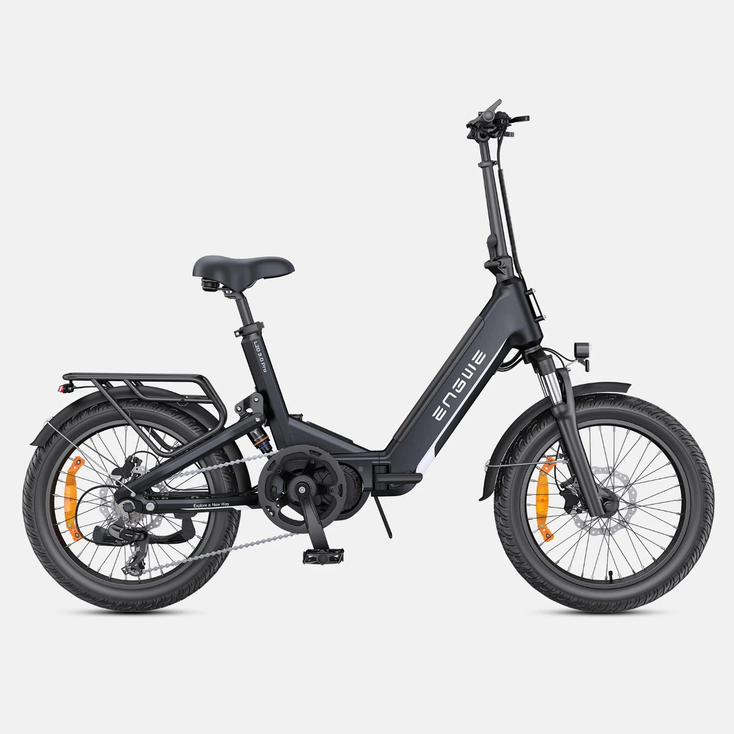 Vélo Électrique ENGWE L20 3.0 PRO - Moteur 250W Batterie 48V15AH Pneus De 20 Pouces TÜV Certifié Freins à Disque Hydrauliques - Noir