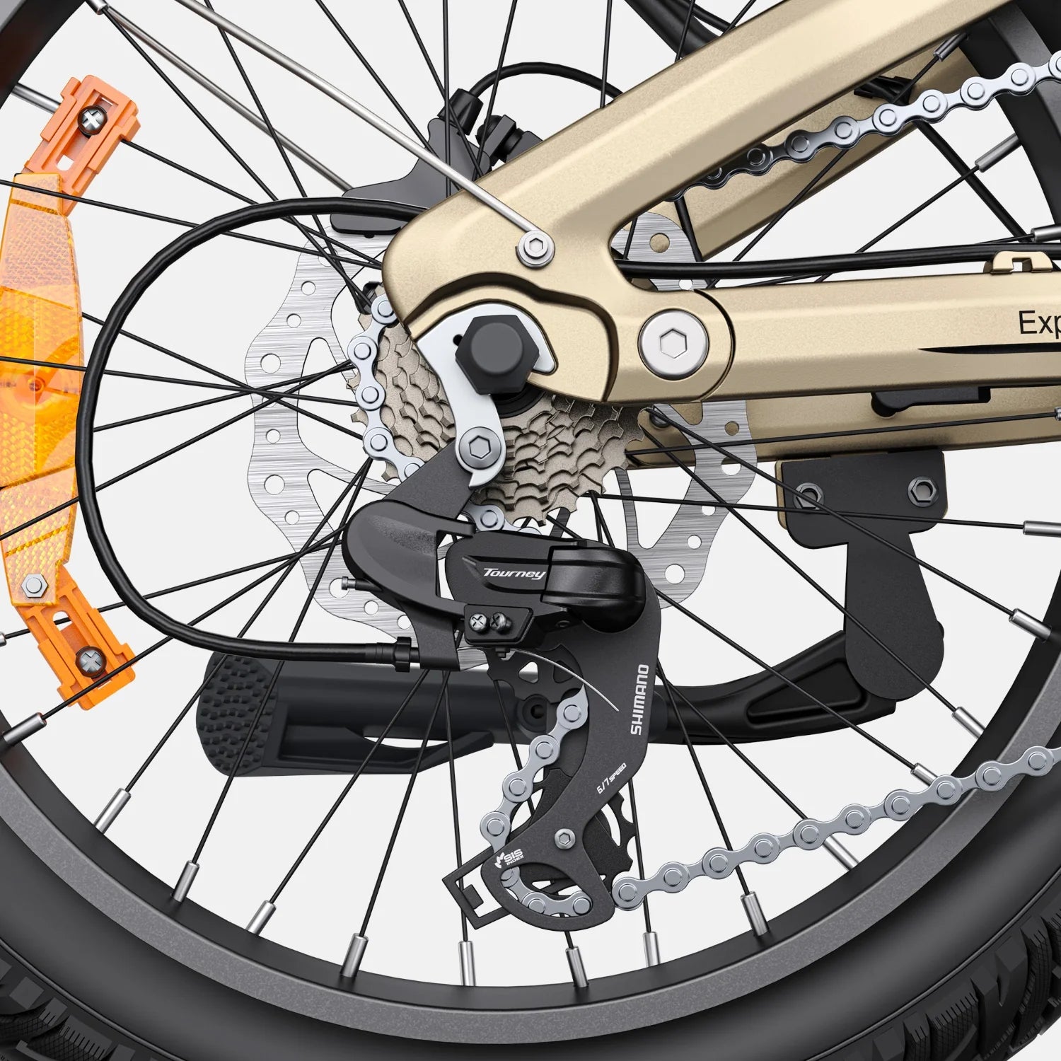 Vélo Électrique ENGWE L20 3.0 PRO - Moteur 250W Batterie 48V15AH Pneus De 20 Pouces TÜV Certifié Freins à Disque Hydrauliques - Or