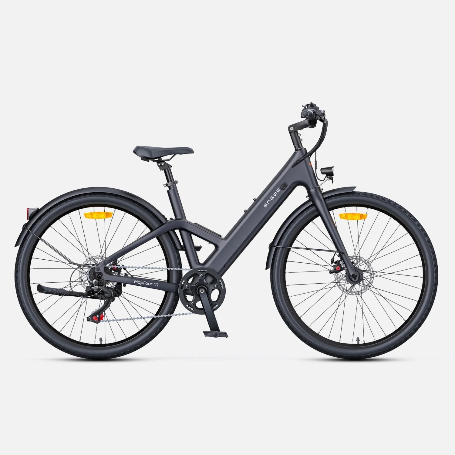 Vélo Électrique ENGWE N1 AIR ST  - Moteur 250W Batterie 36V10Ah Pneus De 27.5 Pouces  Freins à Disque - Gris