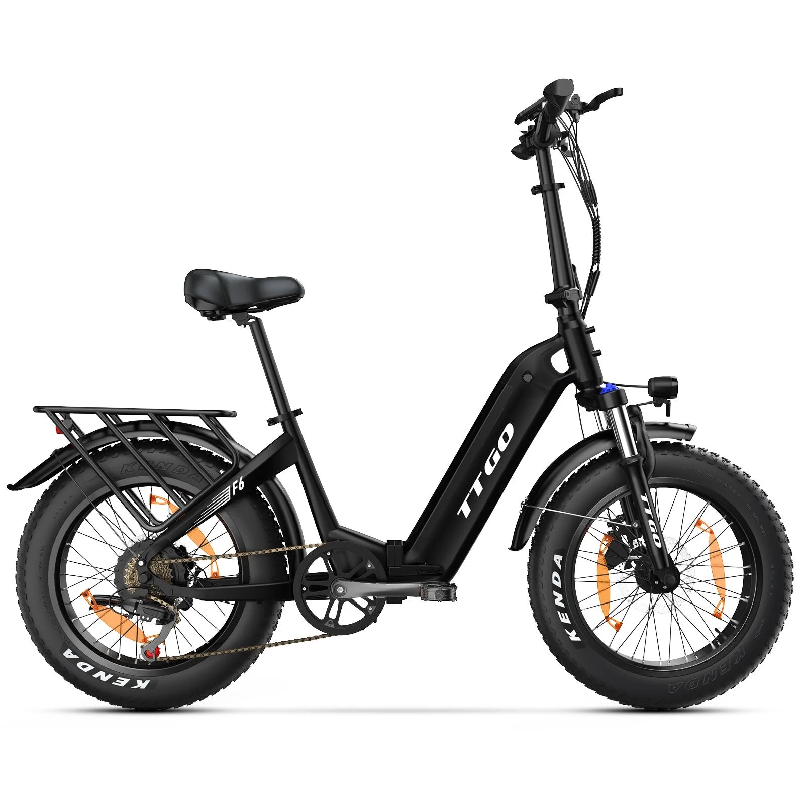 Vélo Électrique TTGO F6 - 250W Moteur 36V25AH Batterie Pneus 20 Pouces Freins à Disque Hydrauliques - Noir