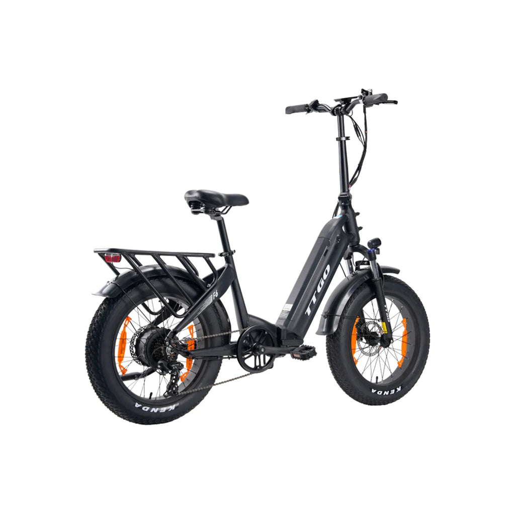 Vélo Électrique TTGO F6 - 250W Moteur 36V25AH Batterie Pneus 20 Pouces Freins à Disque Hydrauliques - Noir