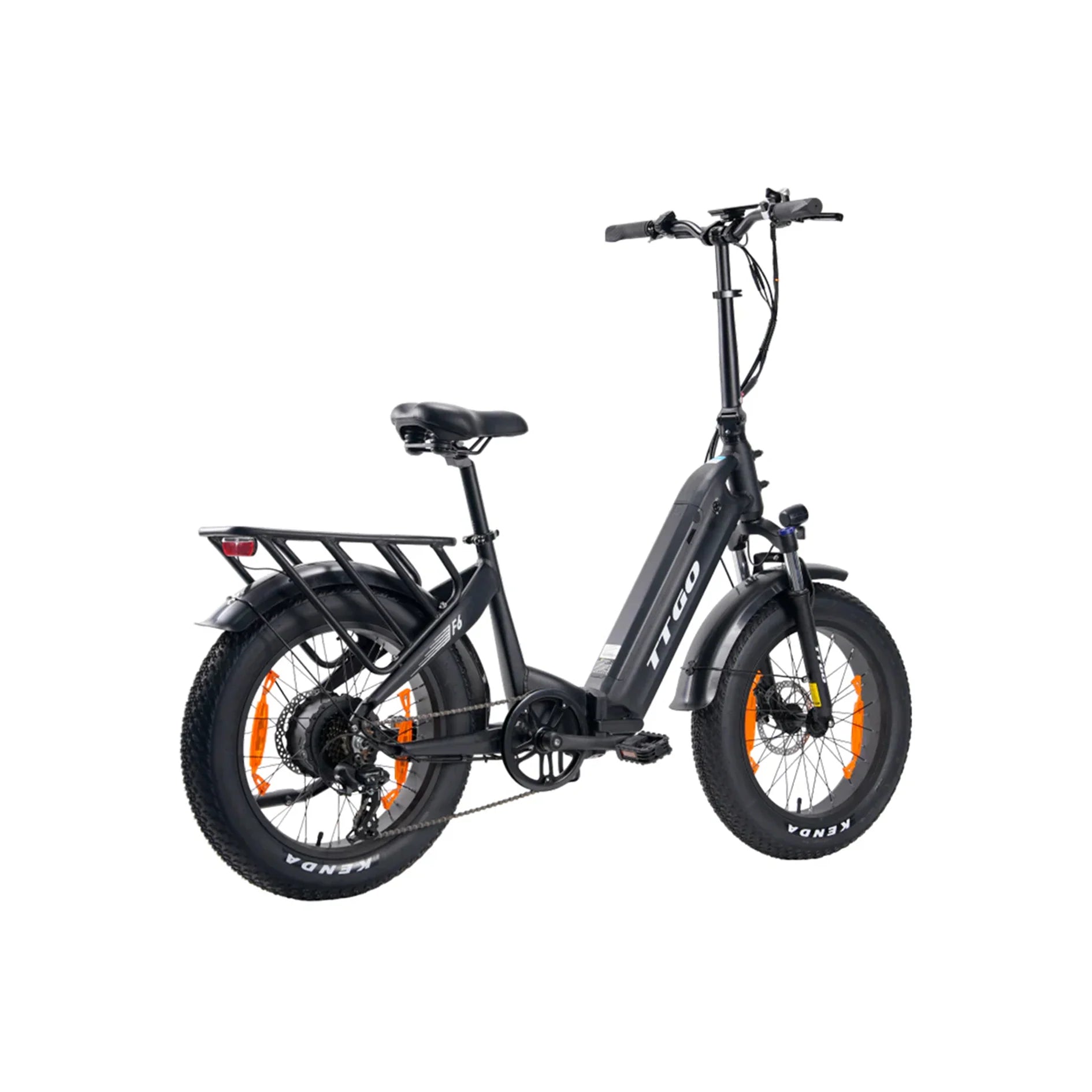 Vélo Électrique TTGO F6 - 250W Moteur 36V25AH Batterie Pneus 20 Pouces Freins à Disque Hydrauliques - Noir