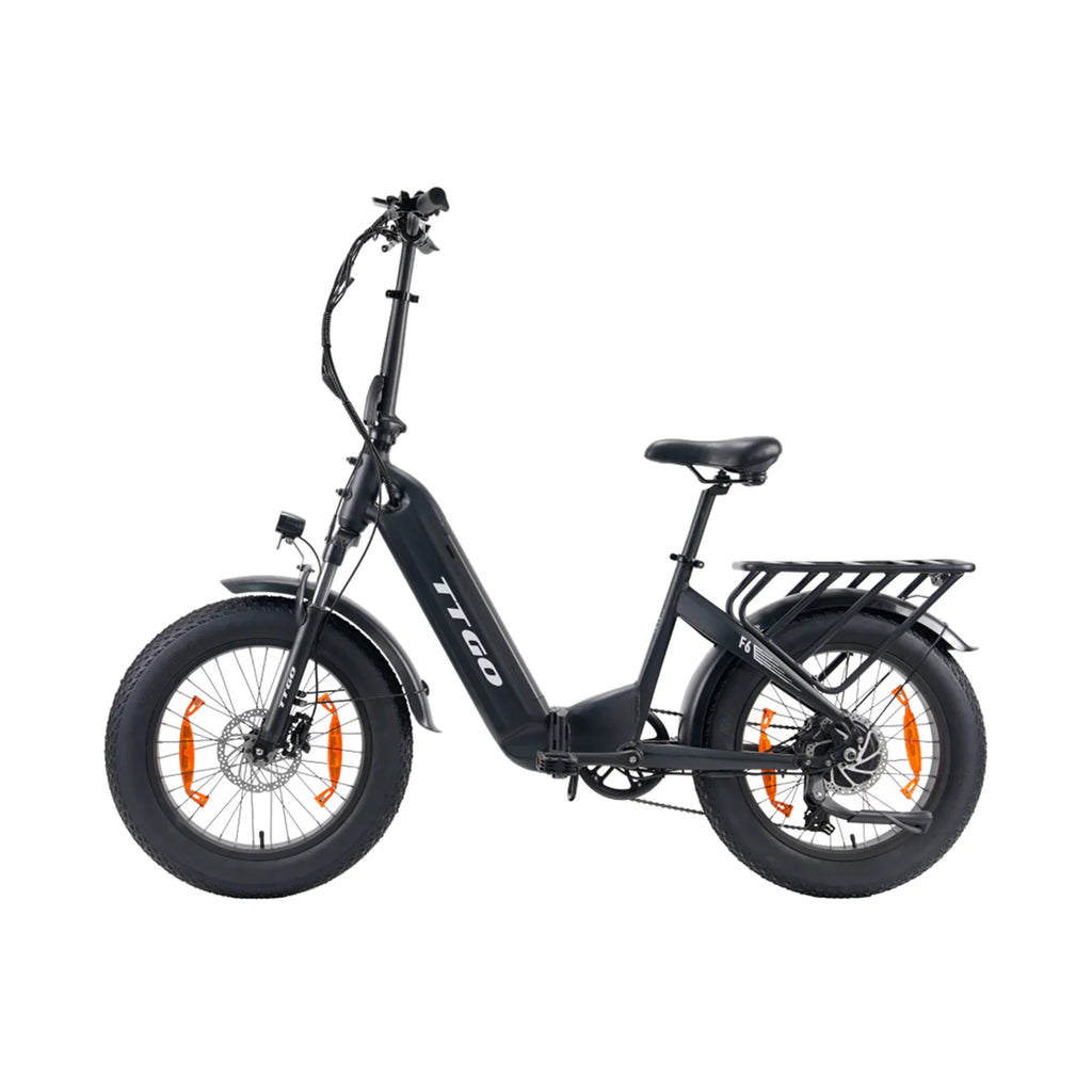 Vélo Électrique TTGO F6 - 250W Moteur 36V25AH Batterie Pneus 20 Pouces Freins à Disque Hydrauliques - Noir