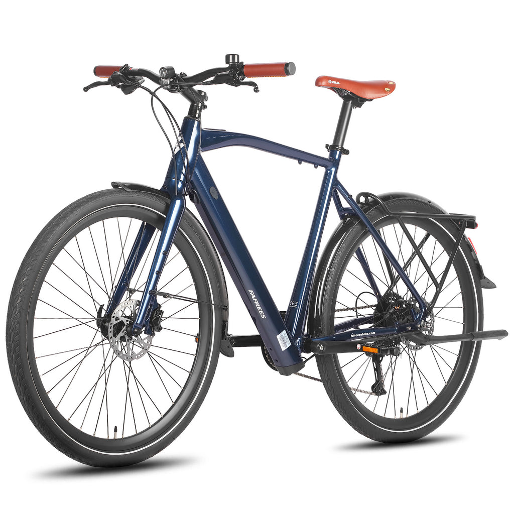 FAFREES F700M Vélo Électrique - Moteur 250W Batterie 36V10AH Freins Hydrauliques Urbain Cadre Aluminium - Bleu