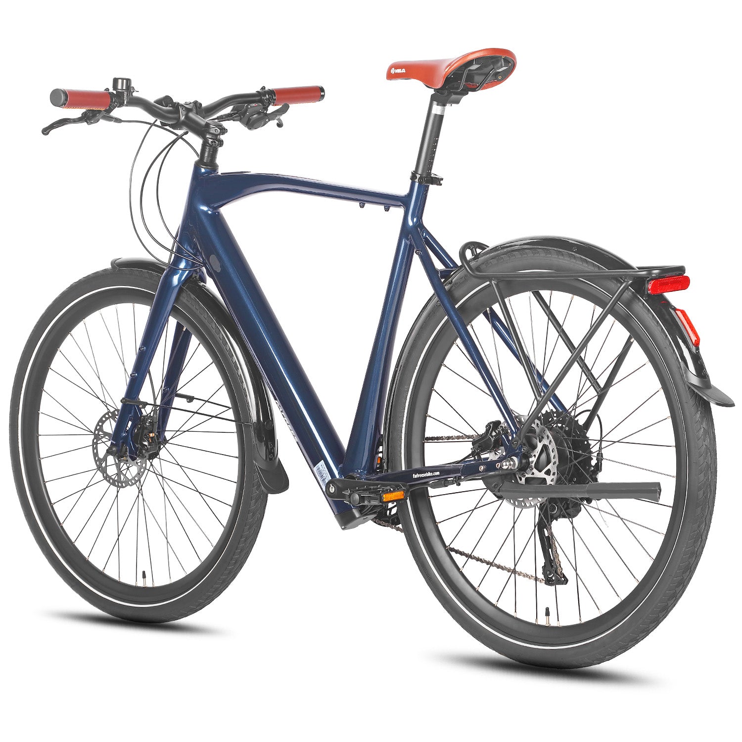 FAFREES F700M Vélo Électrique - Moteur 250W Batterie 36V10AH Freins Hydrauliques Urbain Cadre Aluminium - Bleu