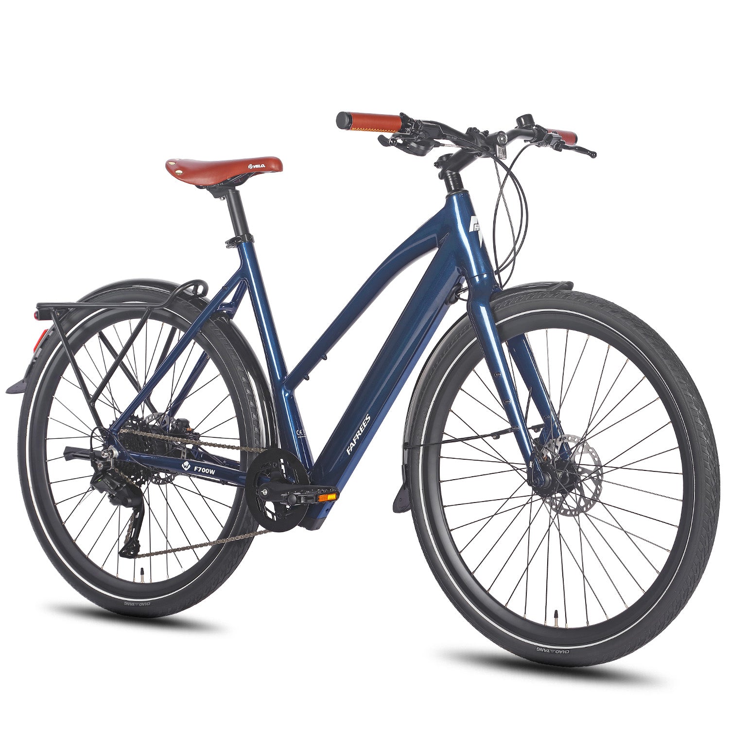 FAFREES F700W Vélo Électrique - Moteur 250W Batterie 36V10AH Freins Hydrauliques Cadre Aluminium - Bleu