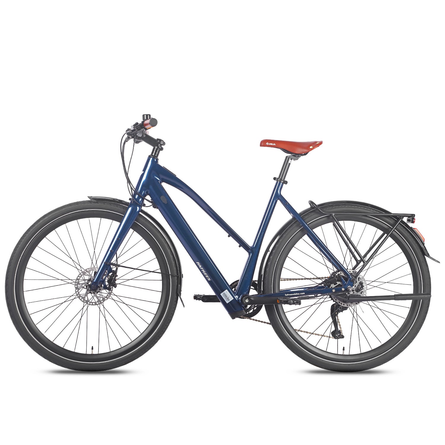 FAFREES F700W Vélo Électrique - Moteur 250W Batterie 36V10AH Freins Hydrauliques Cadre Aluminium - Bleu