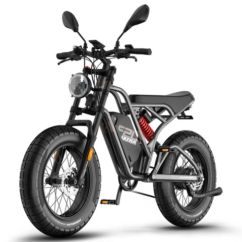 FAFREES F20 Ultra Amélioré Vélo Électrique - Moteur 750W Batterie 48V25AH Pneus 20 Pouces Freins Mécaniques - Gris