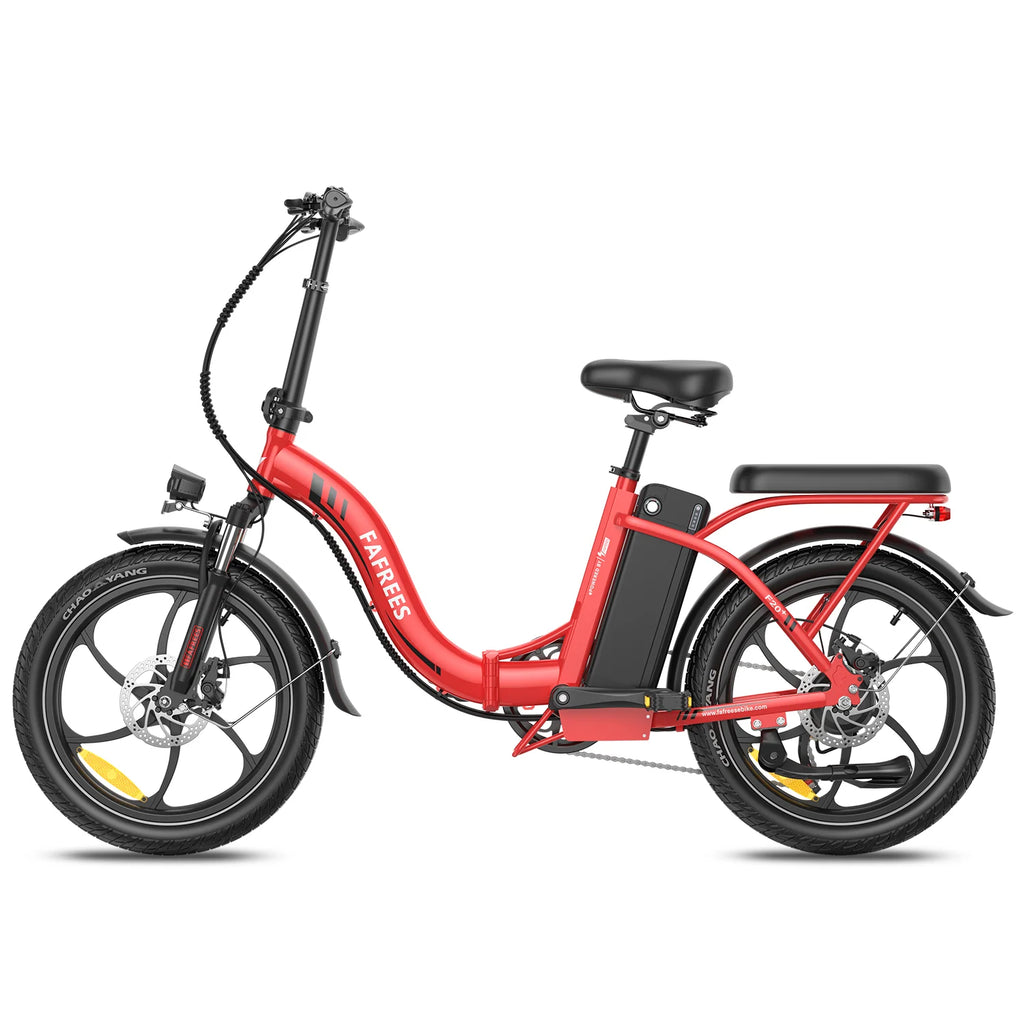 Vélo Électrique FAFREES F20+ - Moteur 250W Batterie 36V20Ah Pneus De 20 Pouces Frein à Disque Mécanique - Rouge
